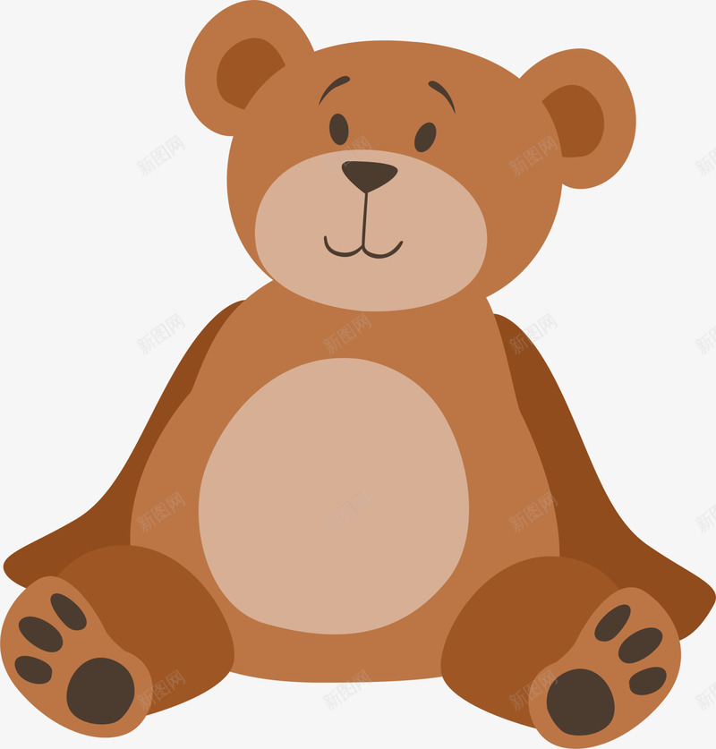 咖啡色可爱小熊png免抠素材_新图网 https://ixintu.com 公仔 可爱动物 咖啡色小熊 泰迪熊 玩具 装饰图案
