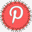 patch兴趣补丁Pinterest缝社图标高清图片