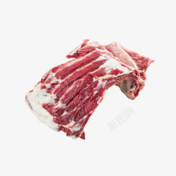 生鲜猪肉产品实物家养猪肋排高清图片