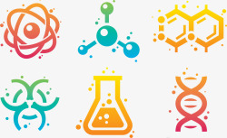 原子科学的图标化学医疗图标高清图片
