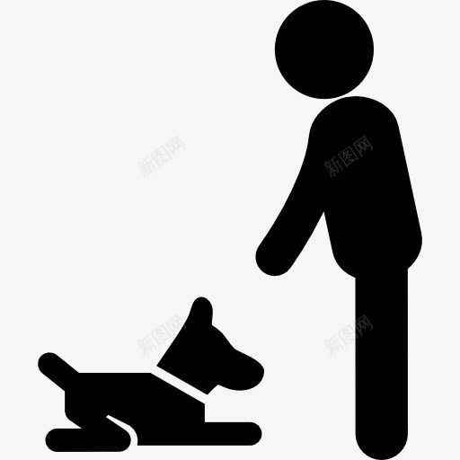 人和狗的图标png_新图网 https://ixintu.com 人 动物 宠物 宠物狗 小狗 狗