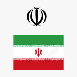 伊朗伊朗国徽矢量图图标高清图片