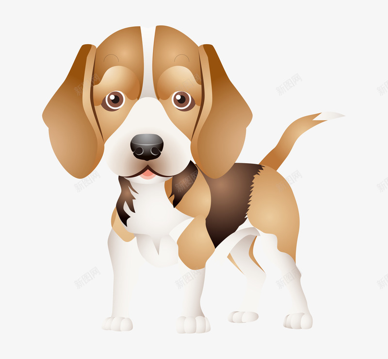 一只可爱的小狗png免抠素材_新图网 https://ixintu.com 动漫动画 动物 卡通手绘 宠物 小狗 装饰图