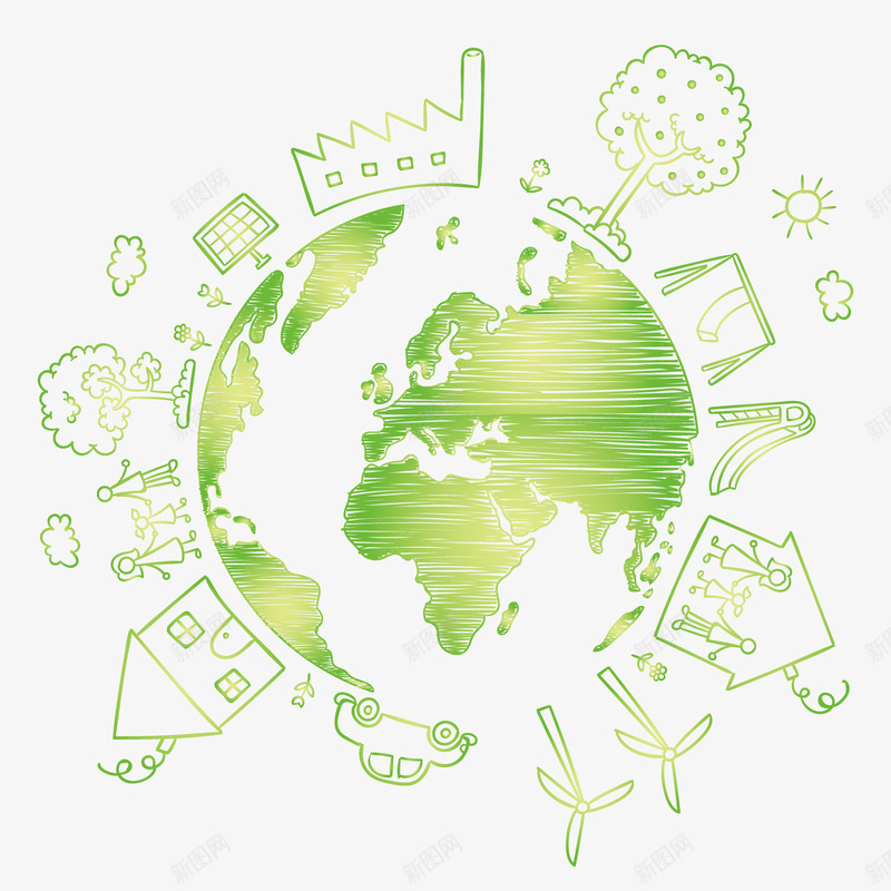 粗略地为世界地球日png免抠素材_新图网 https://ixintu.com 一方面 全球 力量 回收 地图 地球 地球仪 地球日 孩子 家庭 我的家人 手绘 插图 有机 海报模板 海报设计 环境 环境保护 生态 绿色 能源