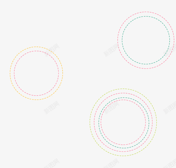 彩色圆环png免抠素材_新图网 https://ixintu.com 几何 圆环 彩色圆环 炫彩圆环