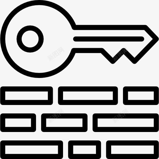 关键词图标png_新图网 https://ixintu.com 密码 工具和器具 访问 钥匙 门钥匙