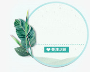 文艺绿色植物圆形标签png免抠素材_新图网 https://ixintu.com 圆形 文艺 标签 绿色植物