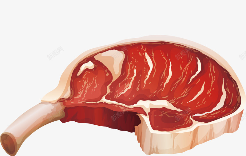 手绘牛肉矢量图ai免抠素材_新图网 https://ixintu.com 卡通食材 手绘 牛肉 牛腱肉 矢量图 美味 食材 食物