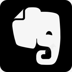 elephant大象Evernote标志社会社图标高清图片