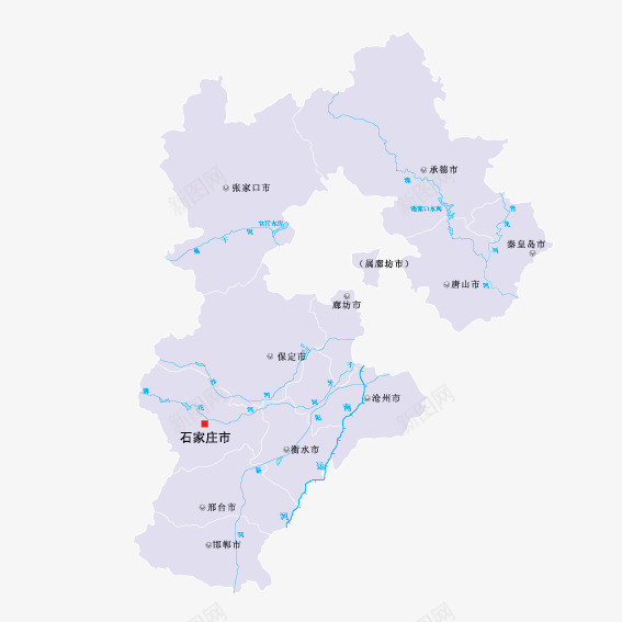 河北省地图png免抠素材_新图网 https://ixintu.com 中国 地图 河北省 路线