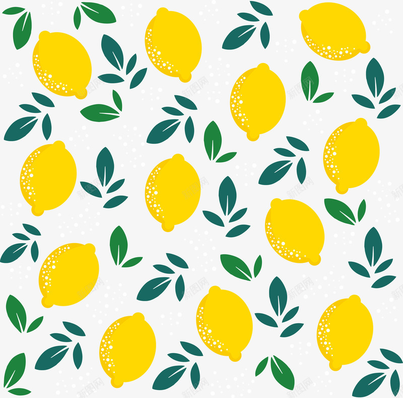 柠檬背景图png免抠素材_新图网 https://ixintu.com 柠檬 水果 绿色叶子 背景图 黄色