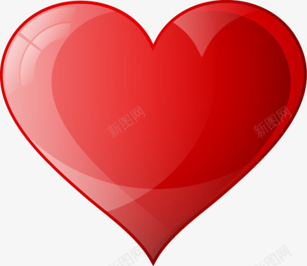 红心背景情人节心形元素矢量图图标图标