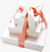 白色礼物包装活动素材