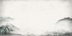 中国风山绘画素材