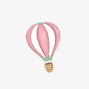 粉色可爱少女漂浮热气球png免抠素材_新图网 https://ixintu.com 可爱 少女 漂浮 热气球 粉色