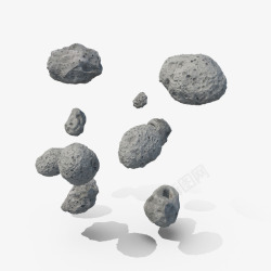 陨石矿分层陨石石头石块高清图片