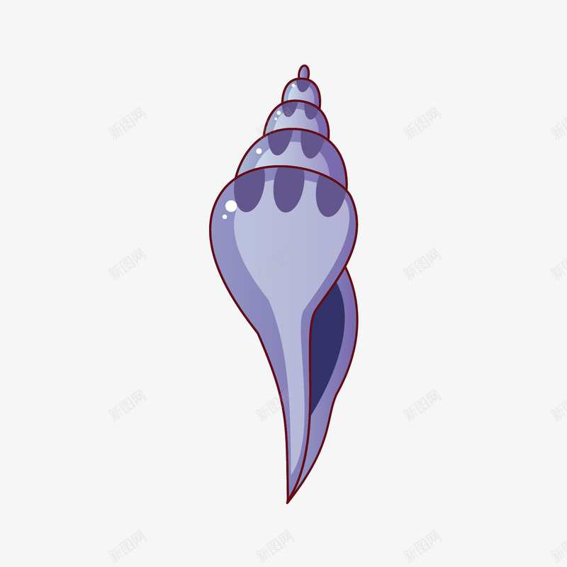 海螺png免抠素材_新图网 https://ixintu.com AI 卡通 可爱 大海 手绘 海洋 海螺 蓝色 贝壳 鱼