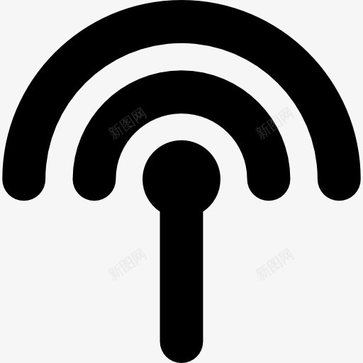 WIFI接口符号图标png_新图网 https://ixintu.com WiFi 信号 天线 标志 界面 符号 通用图标