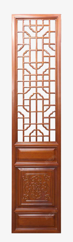 仿古镂空雕刻门中国传统木质镂空雕刻排门高清图片