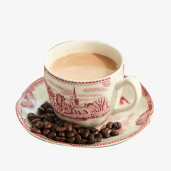 奶茶豆精致下午茶港式奶茶高清图片