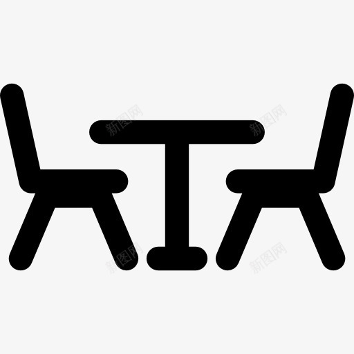 餐厅的桌子和椅子图标png_新图网 https://ixintu.com 一个椅子 两 侧视图 工具和器具 座位 桌子 餐厅吃饭