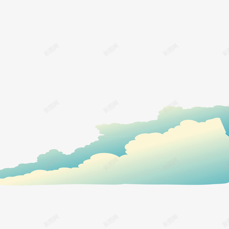 卡通云层png免抠素材_新图网 https://ixintu.com 浜戝眰 鍗 鑷 钃濊壊