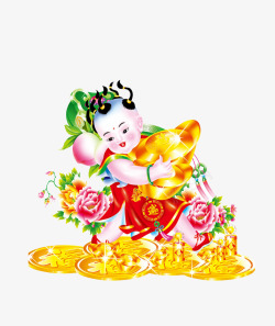 招财童子素材