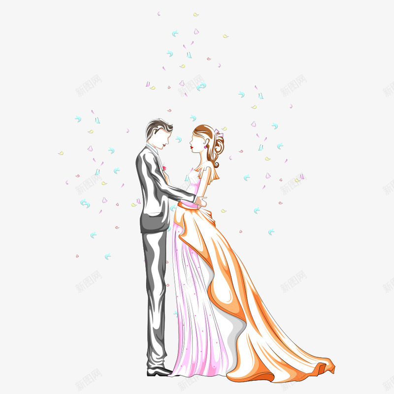 婚礼png免抠素材_新图网 https://ixintu.com wedding 人物 卡通人物 结婚 都市美女