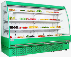 实物绿色水果保鲜柜素材