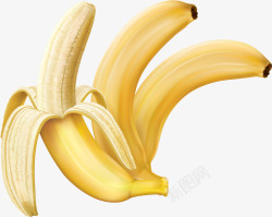 三根香蕉三根香蕉图案高清图片
