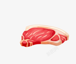 生肉猪肉生鲜矢量图高清图片