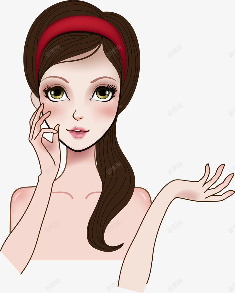 红色卡通性感女孩装饰图案png免抠素材_新图网 https://ixintu.com 免抠PNG 卡通 女孩 性感 红色 装饰图案