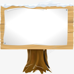 褐色木牌褐色木板大树高清图片