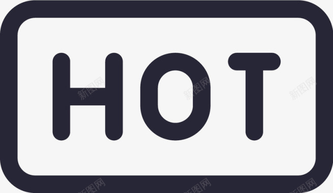 hot线框图标图标