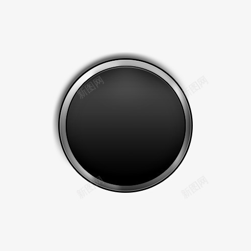 UIpng免抠素材_新图网 https://ixintu.com 微拟物 按钮 黑色