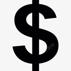 美元符号盆栽美元的符号图标高清图片