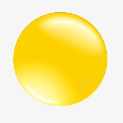 黄色彩球图片3D圆球高清图片