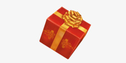 红色中国风礼物盒素材
