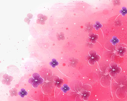 少女的碎花情节浪漫背景高清图片