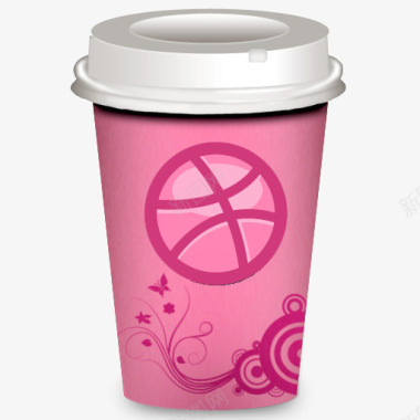 运球咖啡杯外卖咖啡杯图标图标