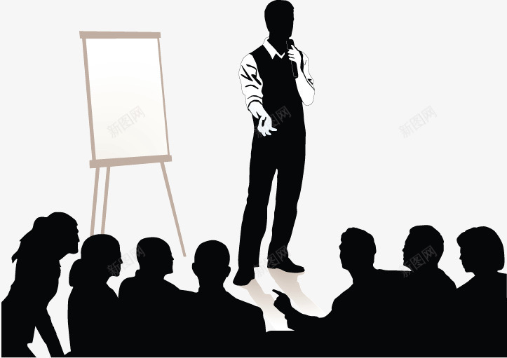 商业人物png免抠素材_新图网 https://ixintu.com 上下级 会议 剪影 办公 商业 商务人物 团队 培训 开会 洽谈 白领 运营培训