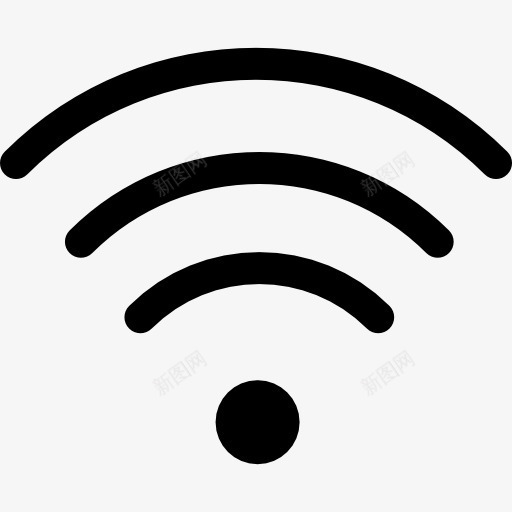WiFi信号全图标png_新图网 https://ixintu.com 互联网连接 技术 无线上网 无线互联网 无线连接