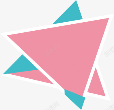几何三角菱形三角形标签图标图标
