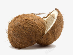 椰子两个两个椰子壳高清图片