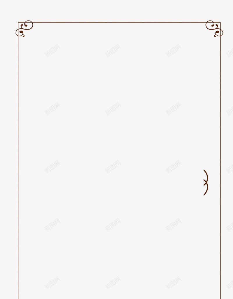 线条边框装饰psd免抠素材_新图网 https://ixintu.com 暗黄色 线条 装饰 边框