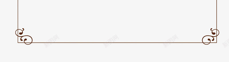 线条边框装饰psd免抠素材_新图网 https://ixintu.com 暗黄色 线条 装饰 边框