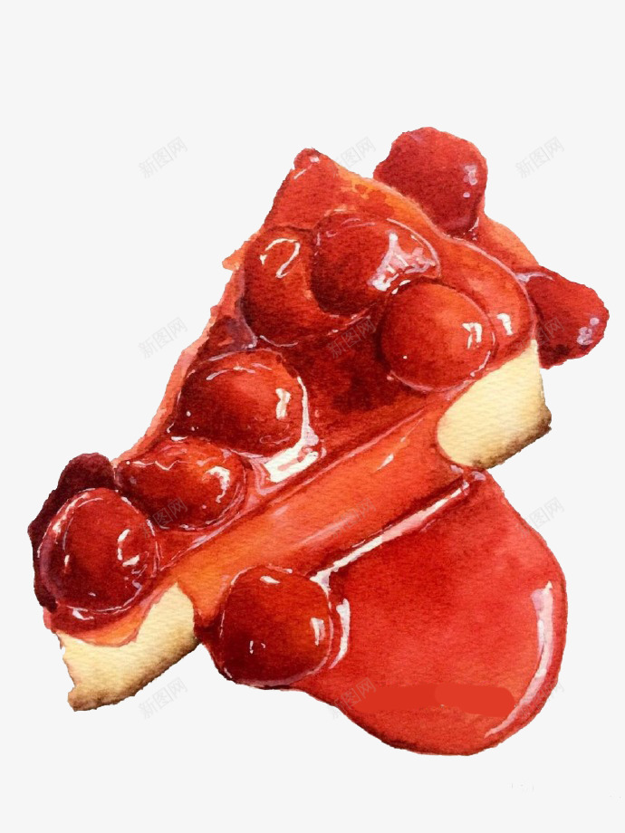卡通草莓果酱png免抠素材_新图网 https://ixintu.com 果酱 港式甜品 点心 草莓 蛋糕