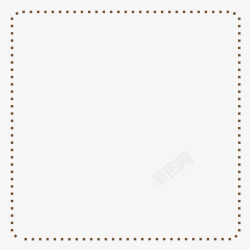 棕色邮票方框棕色虚线方框高清图片