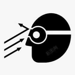goggles象形图穿眼睛保护安全护目镜sy图标高清图片