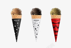 芒果冰淇淋球美味冰淇淋球高清图片
